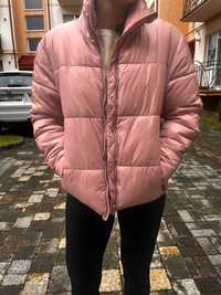 Стьобана куртка oysho, зимова куртка oysho, рожева куртка oysho