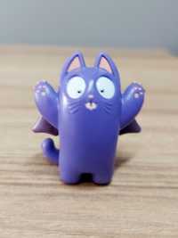 Figurka kolekcjonerska kot nietoperz fioletowy fioletowy mały 4 cm
