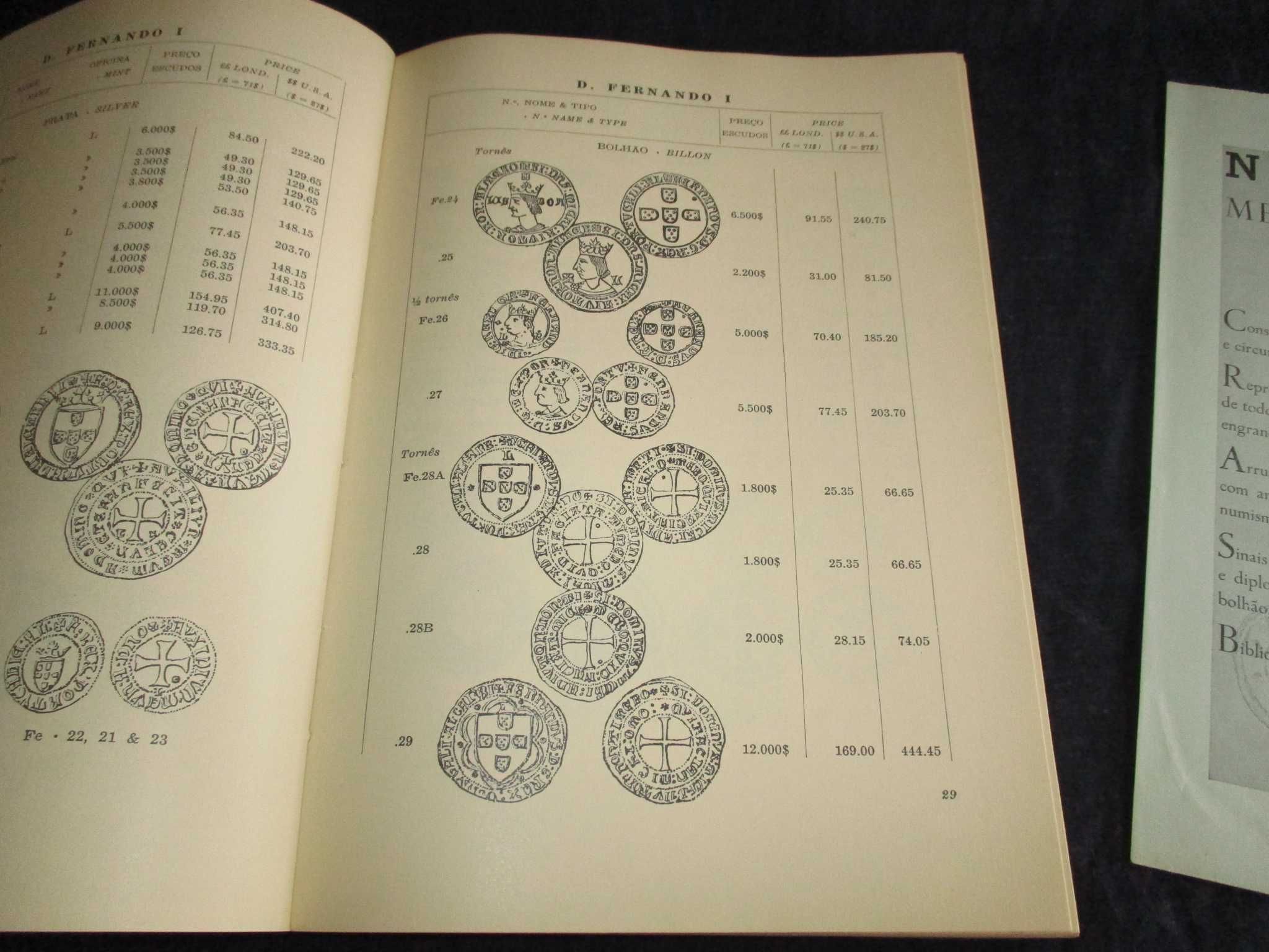 Livro das Moedas de Portugal Preçário 1972