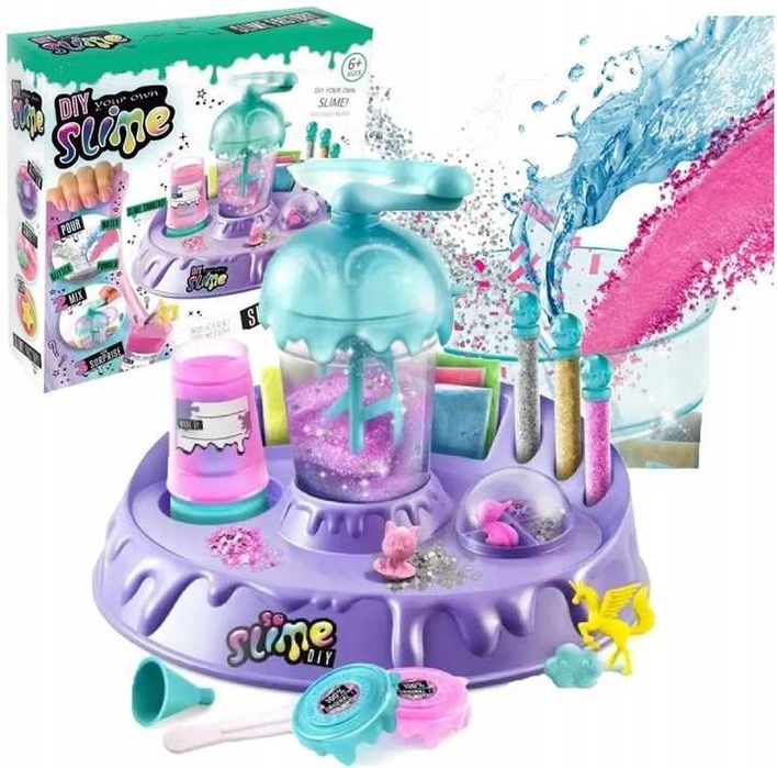 HIT - Nowy Duży Zestaw Kreatywny Xl So Slime Fabryka Mikser Do Slime
