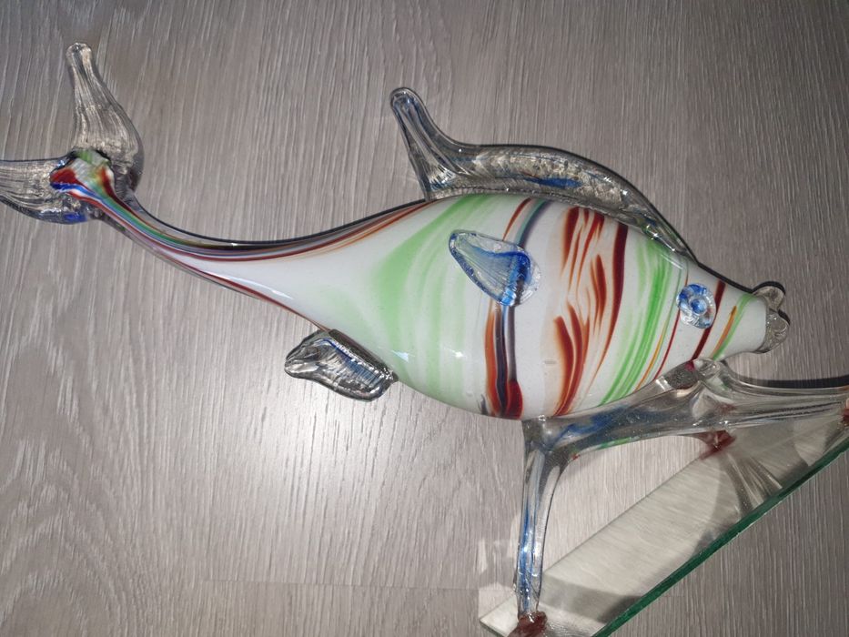 Peixe decorativo em vidro murano