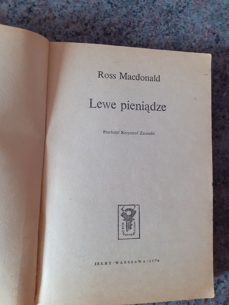 Ross Macdonald - Lewe pieniądze [WYD.ISKRY I/1976]