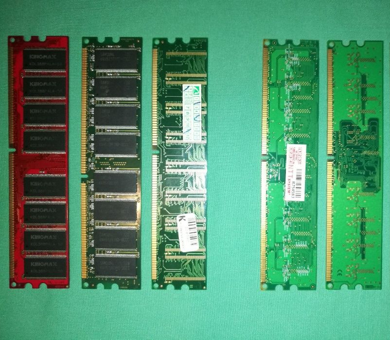 Różne pamięci ram DDR1 512MB, 1GB, 128MB i DDR2 512MB, 512MB - CAŁOŚĆ!