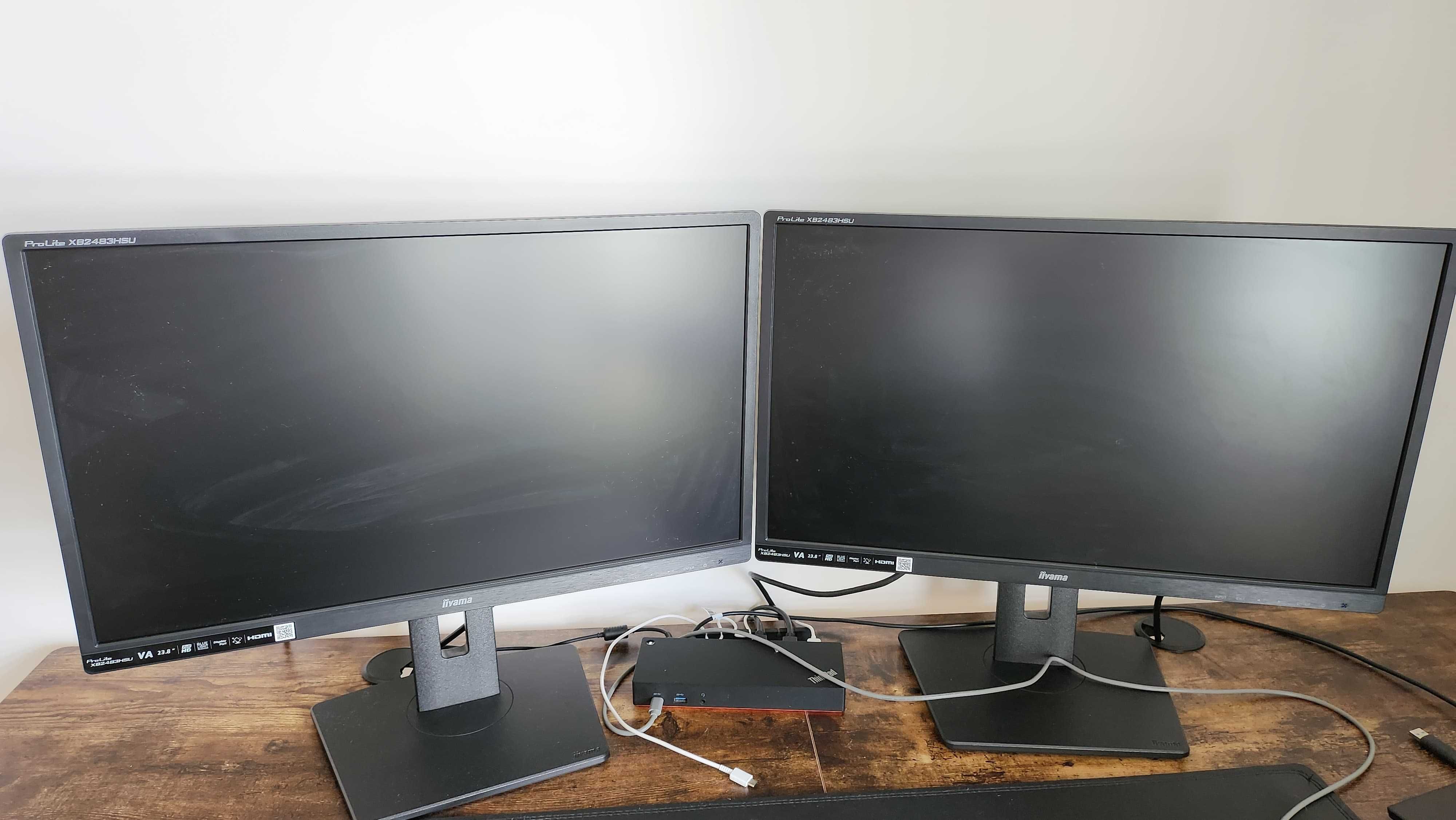 2x Monitory iiyama 23.8" (Idealny Stan) – 200 PLN za sztukę