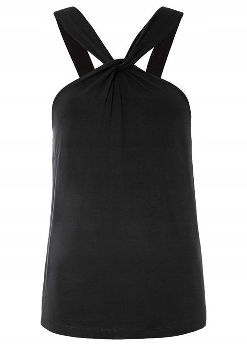 B.P.C top czarny z wiskozy 32/34.