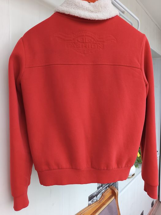 Кофта вкорочена, тринитка на флісі. Ворот махровий. 46 р