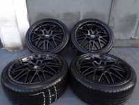 Czarne alufelgi OXIGIN 17 cali 5x100 Audi VW Seat Skoda Subaru + opony