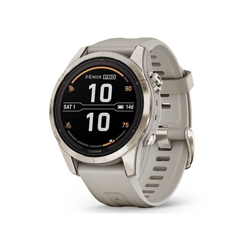 Годинник Garmin Fenix 7S Pro Sapphire Solar Soft G. LSB (010-02776-15)