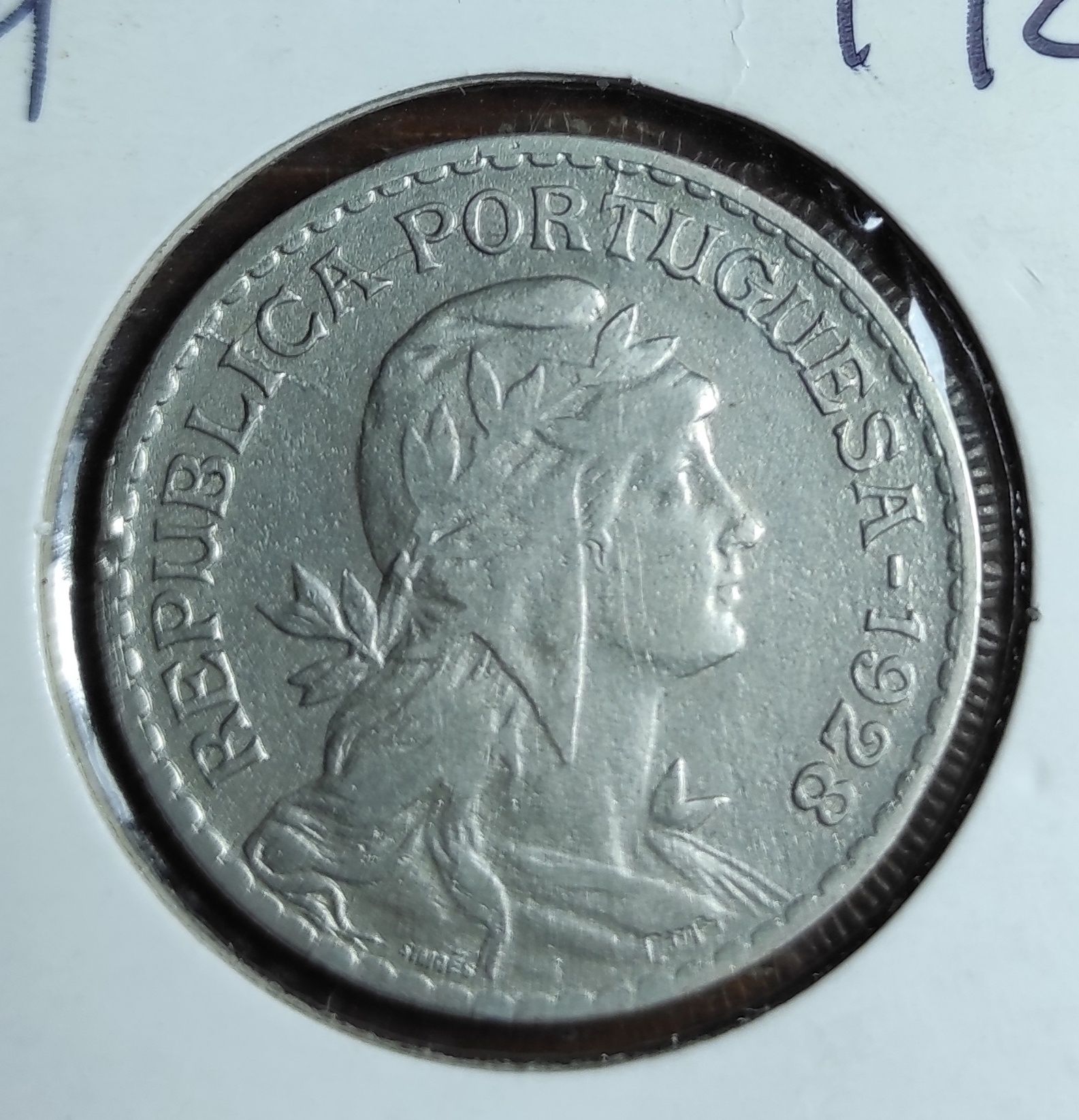 1 escudo 1928 Alpaca, MBC