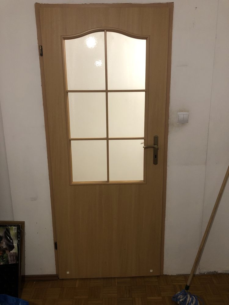 Drzwi 80cm lewe, stan bdb