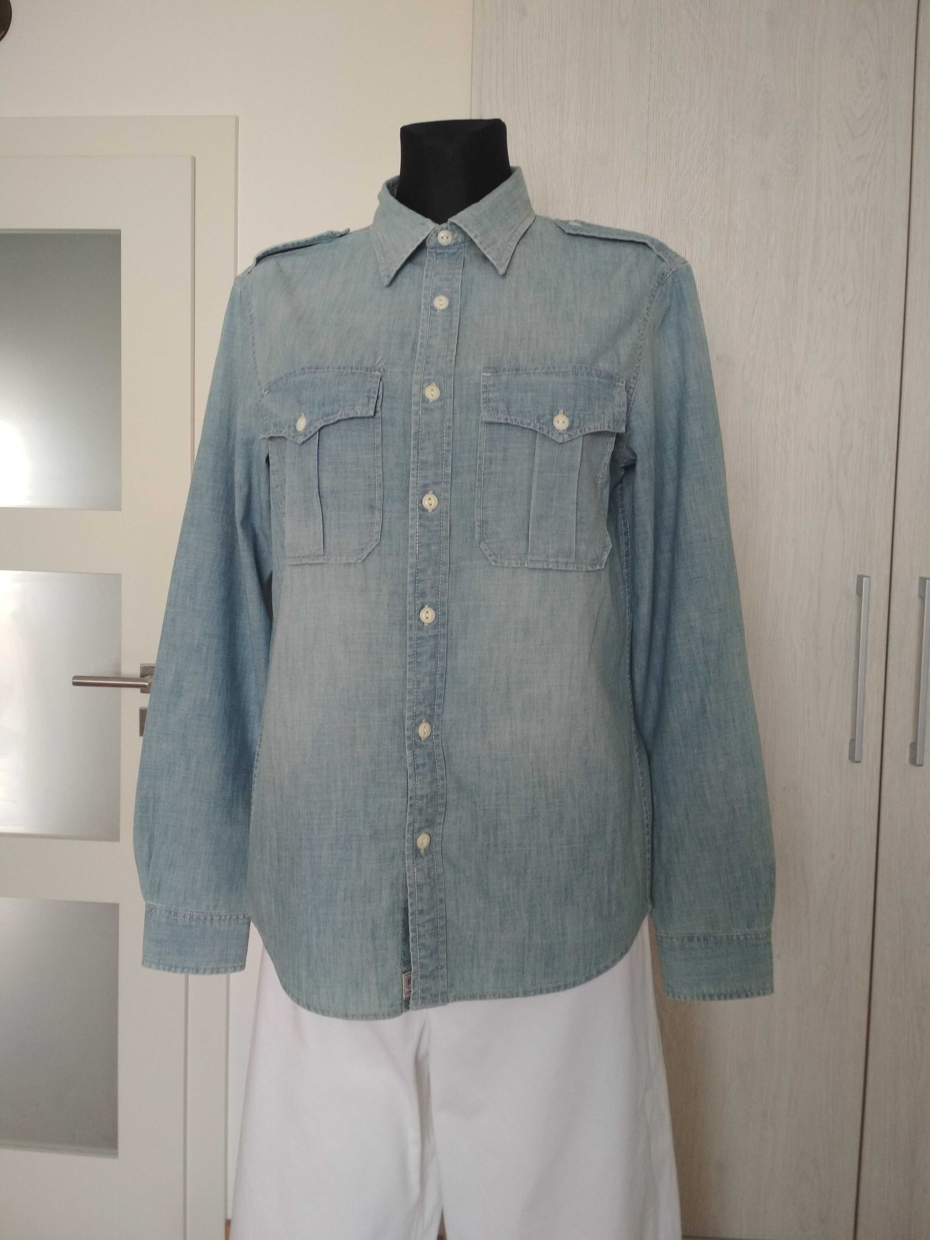 Ralph Lauren bawełniana koszula jeansowa S M casual classic