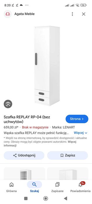 Szafa Replay+ 2 regały Agata Meble dla dziecka