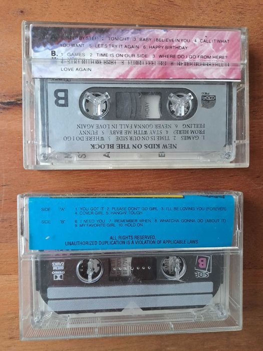 2x Kaseta New kids on the block NKOTB step by step hangin touch