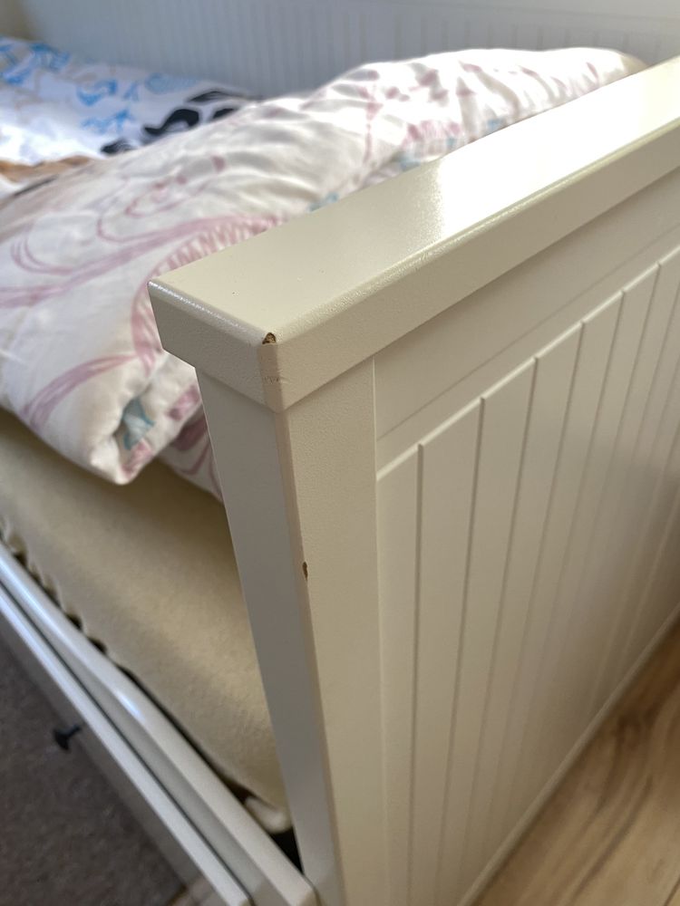lóżko hemnes ikea razem z materacami
