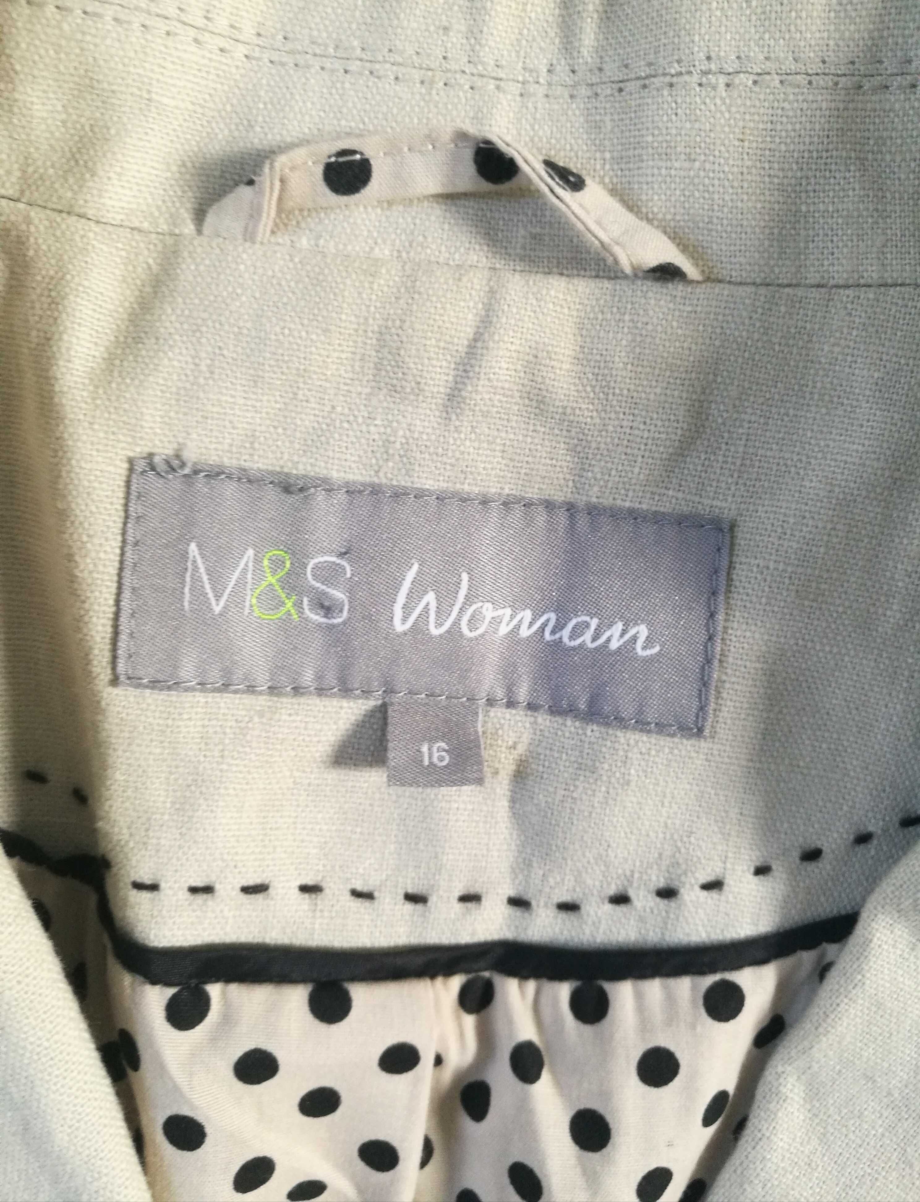 Damska lniana marynarka Marks&Spencer 44 jak nowa