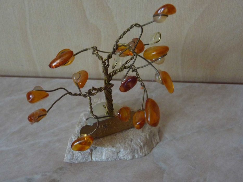 Extra Mini bursztyny drzewko szczęścia drut bonsai