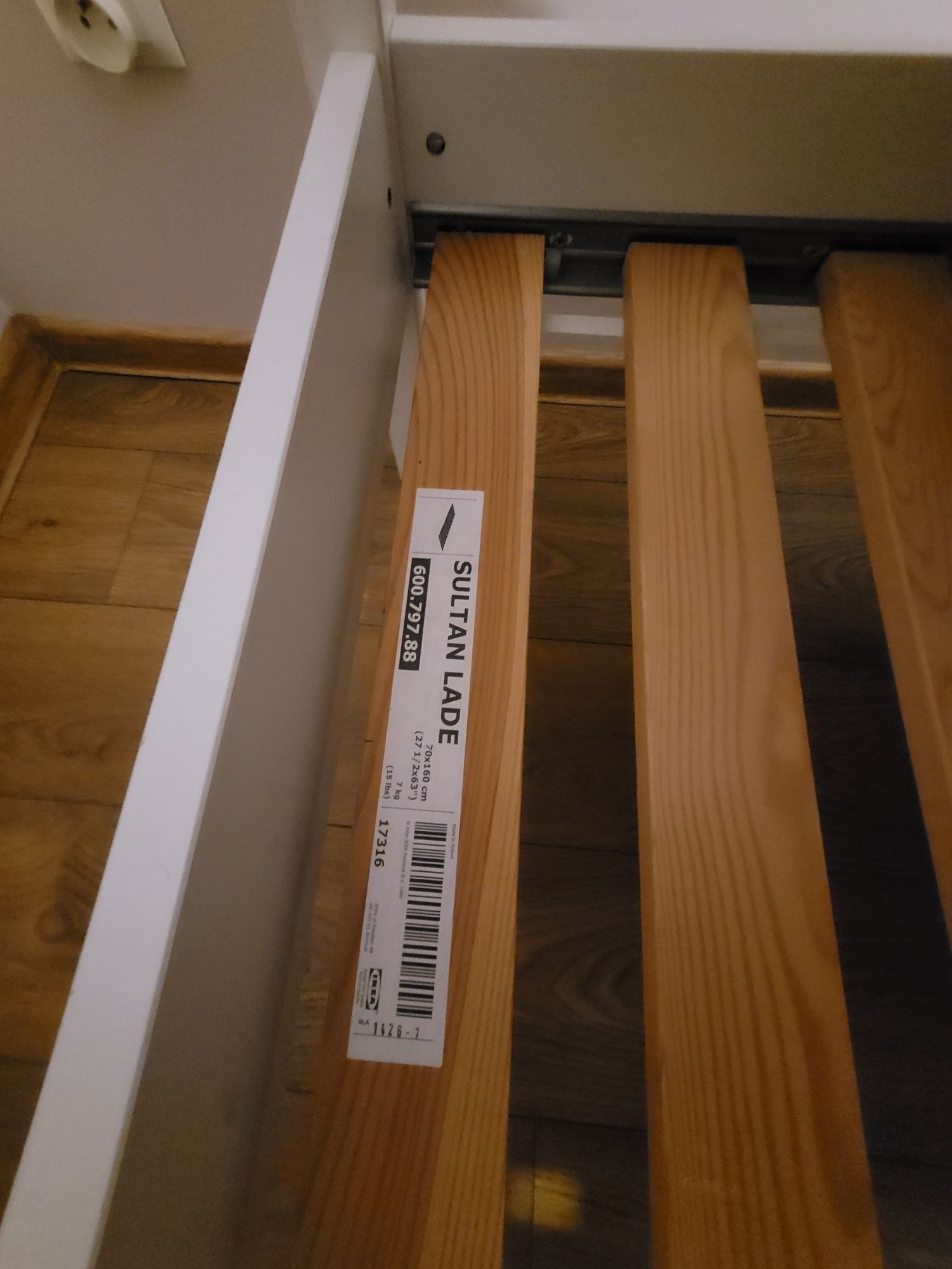 Łóżko z baldachimem Rama łóżka Ikea domek 70x160 z materacem iKEA