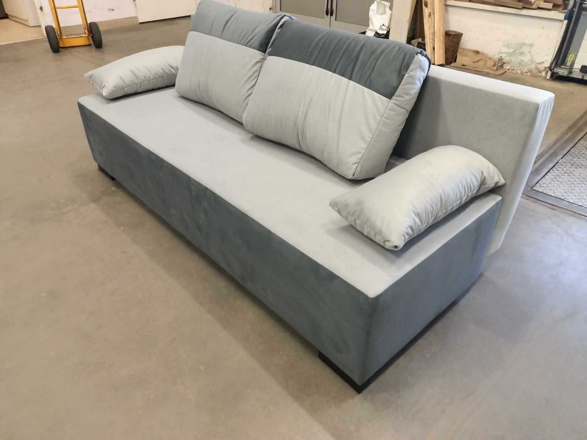 Sofa SALSA 3-osobowa, rozkładana | szara |