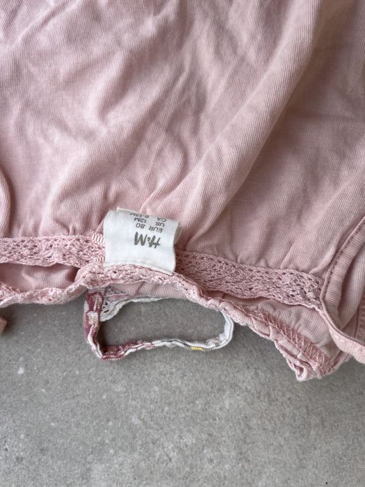 H&M 2 sztuki zestaw 80 body na ramiączka bez rękawa dziewczynka lato