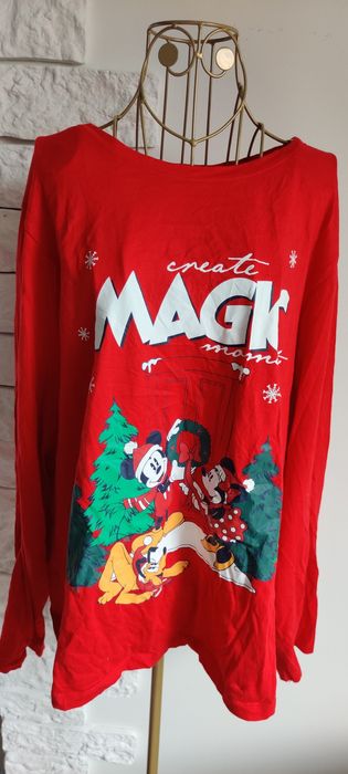 Bluzka z długim rękawem koszulka piżama świąteczna