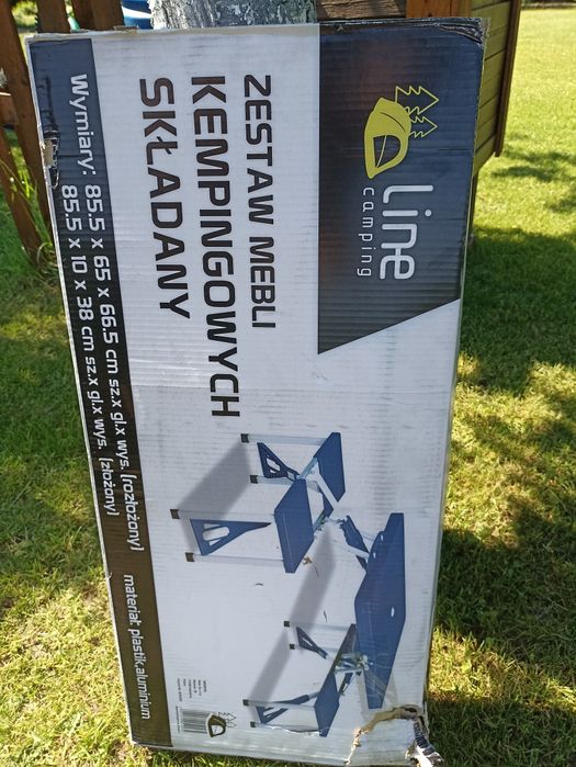 Zestaw mebli campingowych składany
