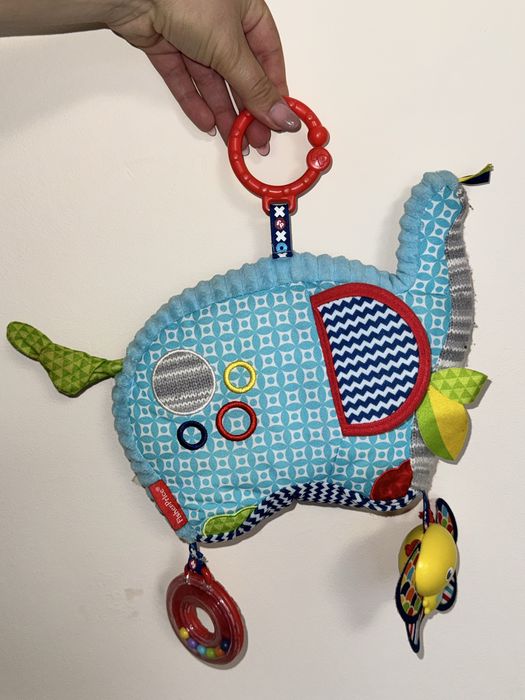 Дитяча іграшка тарахкальце слоник слон fisher price