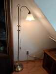 Lampa stojąca , mosiężna