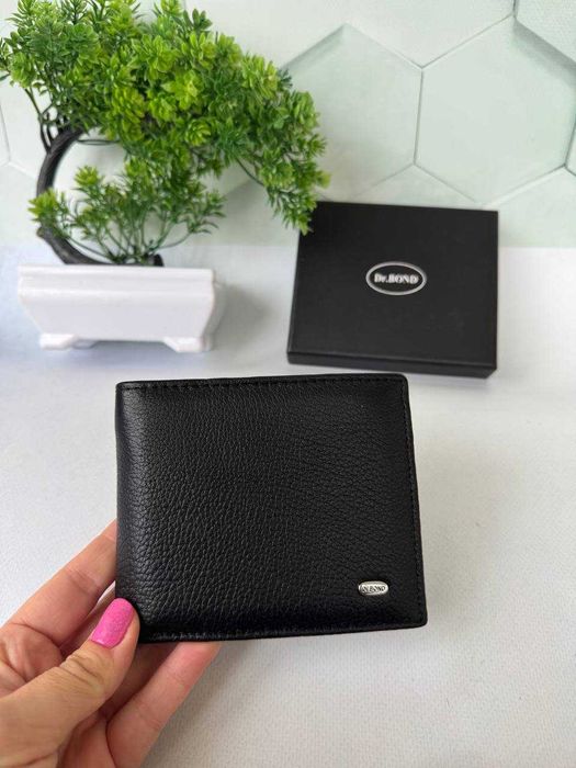 чоловічий шкіряний гаманець портмоне шкіряне на магніті