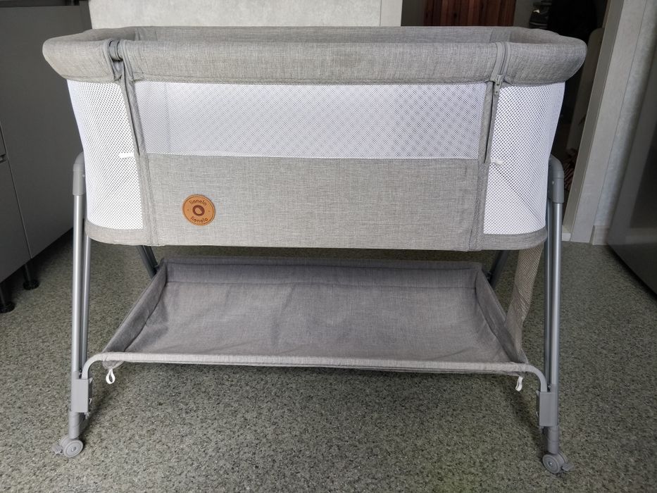 Ліжко приставне Lionelo Luna Grey Concrete (LO-LUNA GREY CONCRETE)
