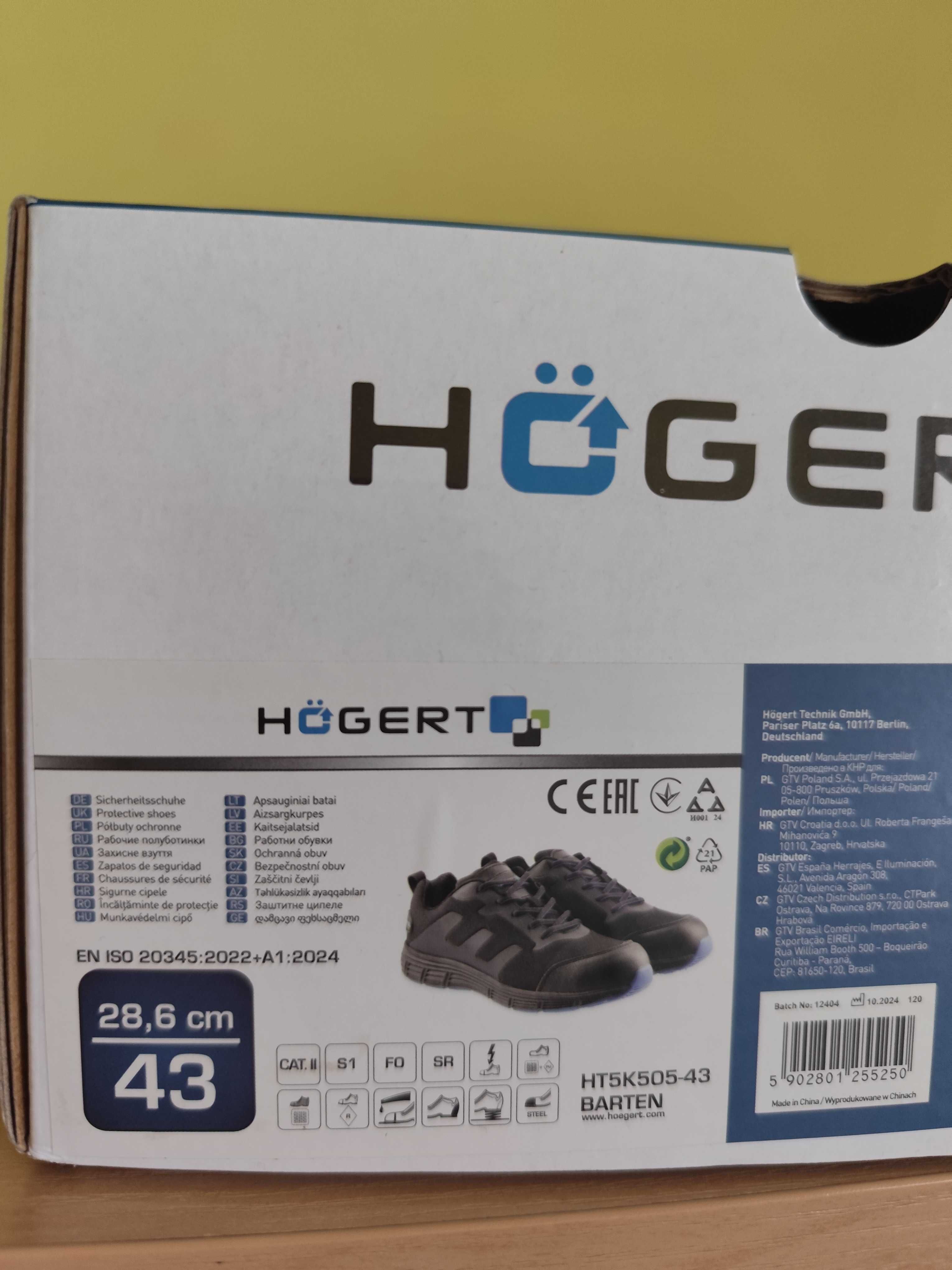 Buty robocze Högert r. 43