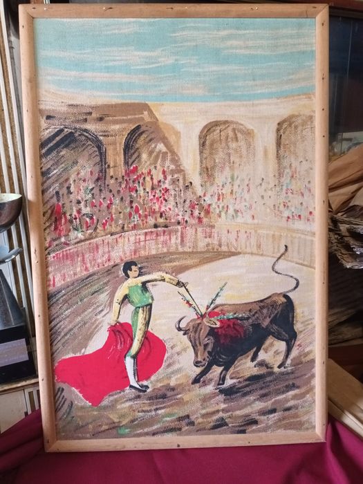 Quadro com cena taurina