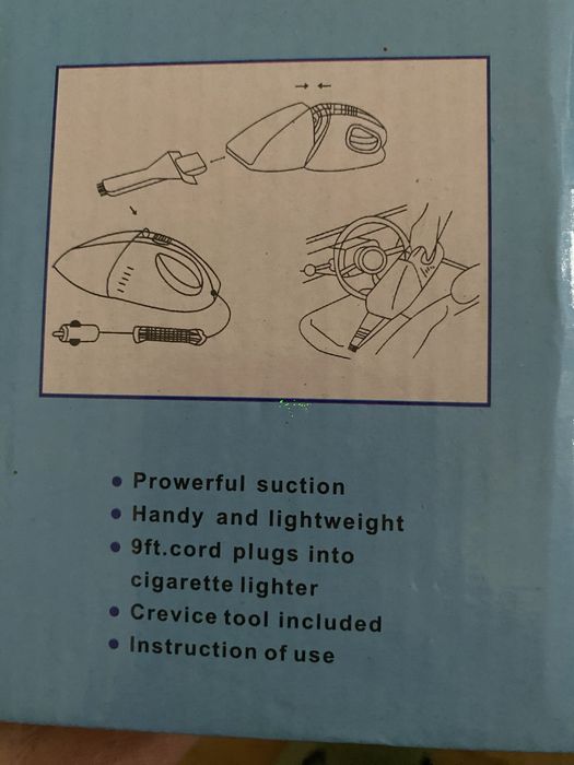 Odkurzacz samochodowy przewodowy na 12v