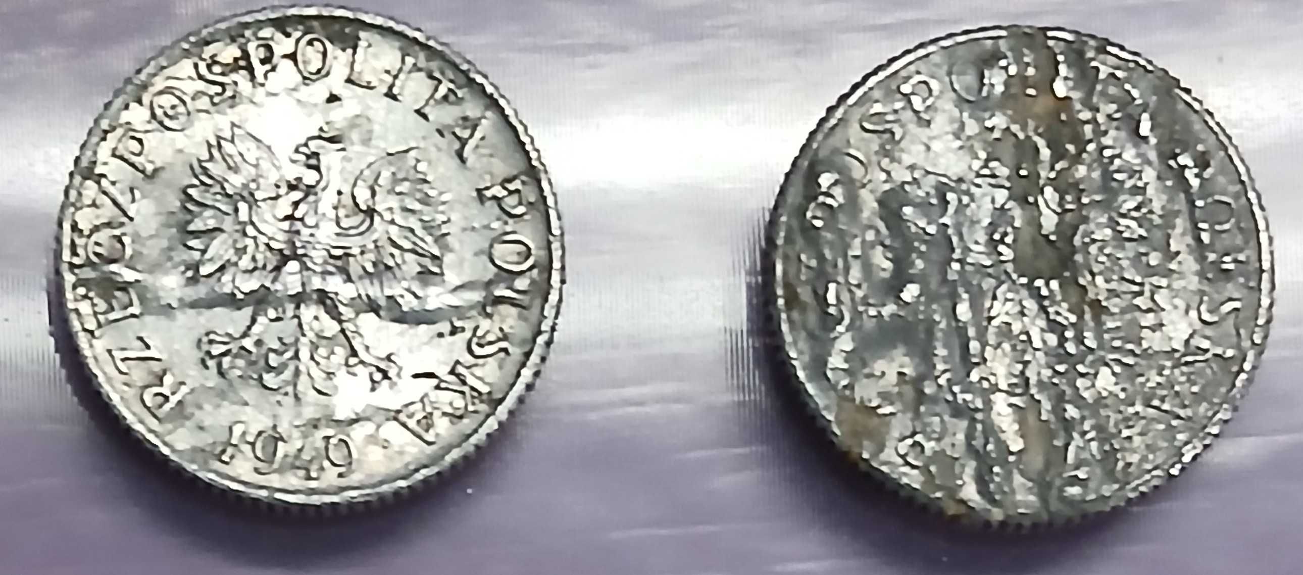 1 grosz 1949r. x 3 Destrukty