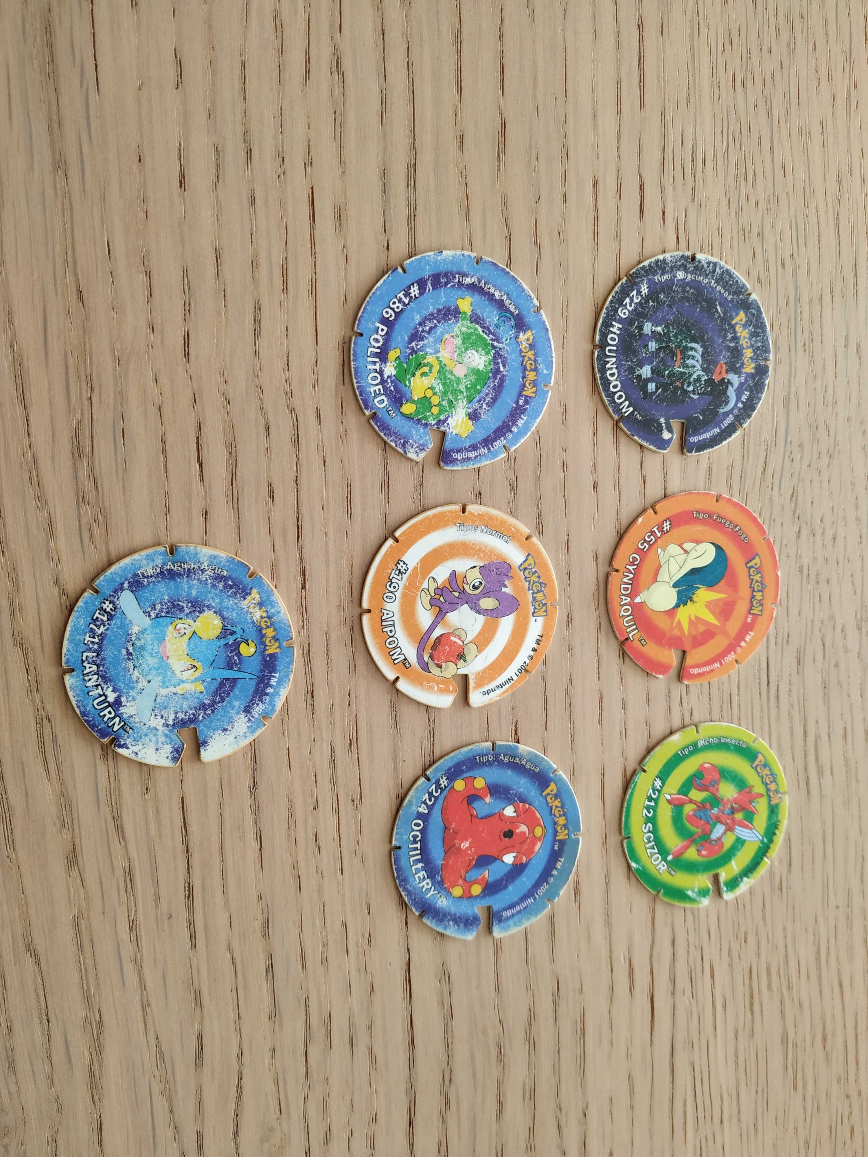 Tazos Pokémon várias coleções