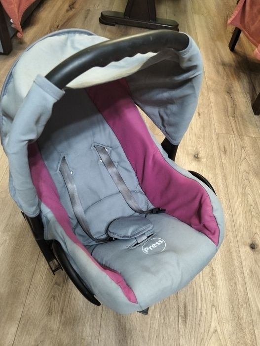 Nosidło BabyMerc różowe z funkcją fotelika samochodowego