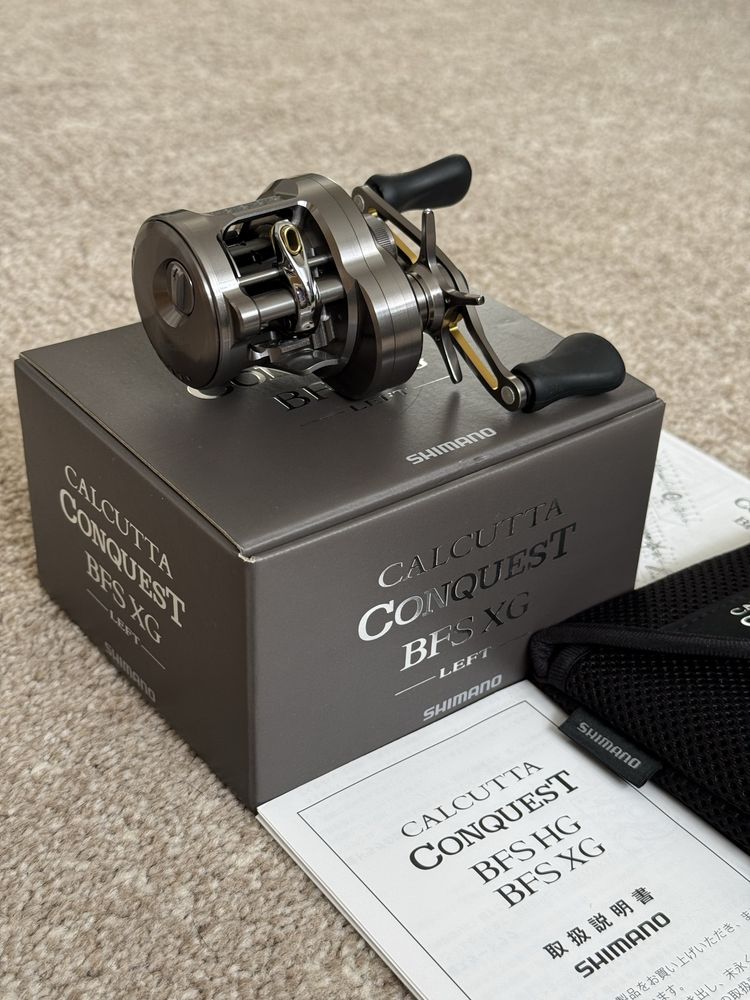 Кастингова риболовна котушка Shimano 23 Calcutta Conquest BFS XG 8.9