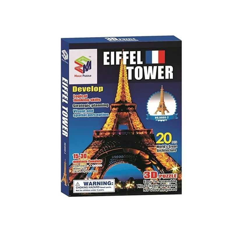 Novidade:Magic Puzzle Torre Eiffel 3D Puzzle 20 peças