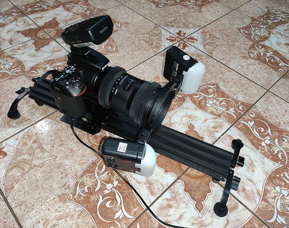 Слайдер 50см предназначенный для эксплуатации с видео и DSLR камерами.