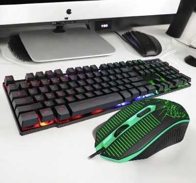 Клавиатура проводная мышь проводная комплект iMICE KM-680