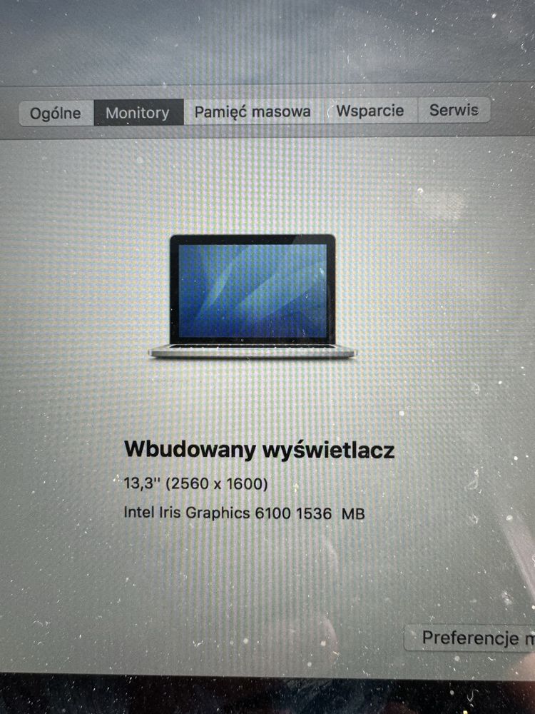 MacBook Pro (Retina, 13-calowy, początek 2015 r.) 