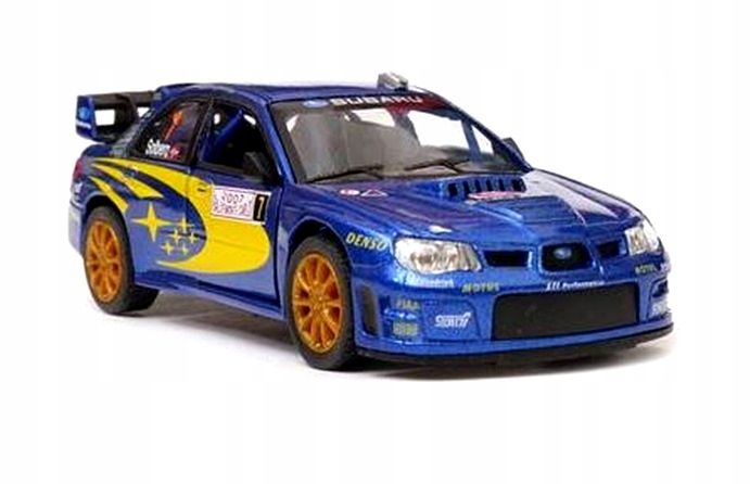 Samochód Subaru Impreza Wrc 2007 Model Metalowy 1:36