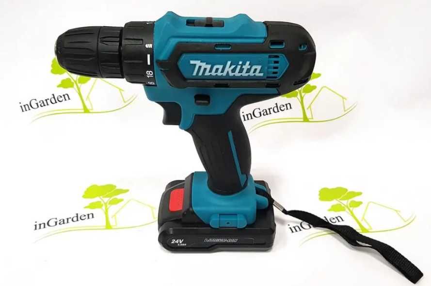 РОЗПРОДАЖ ‼️  Акамуляторний Шуруповерт Makita 24В с DFR новий в кейсі