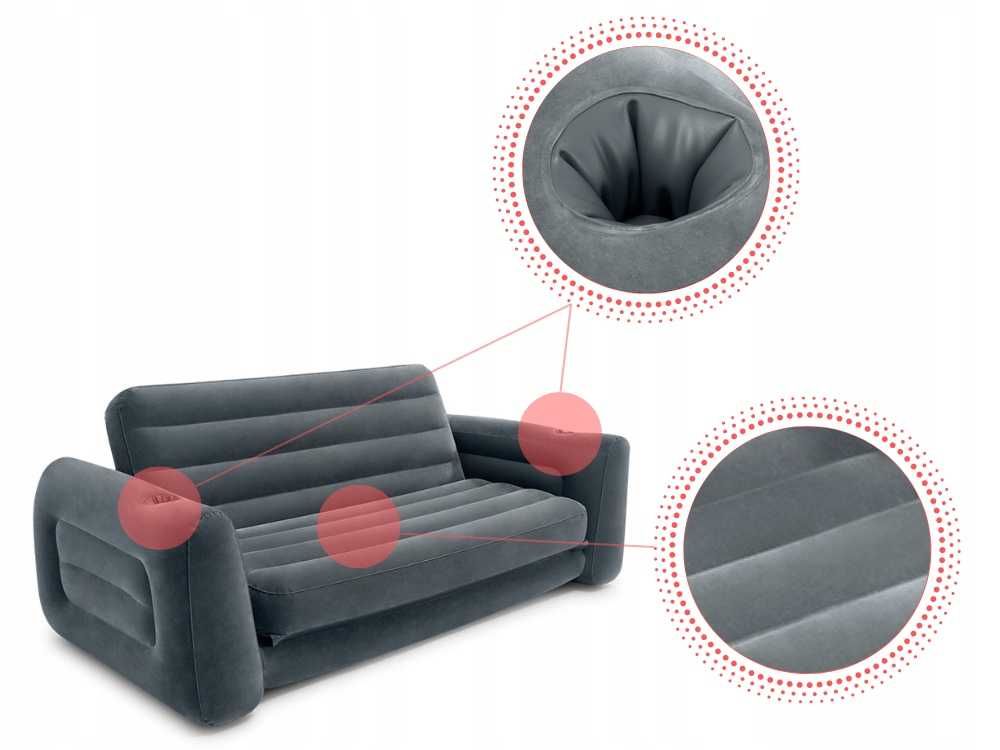 Sofa dmuchana fotel rozkładany 2w1 Intex 66552