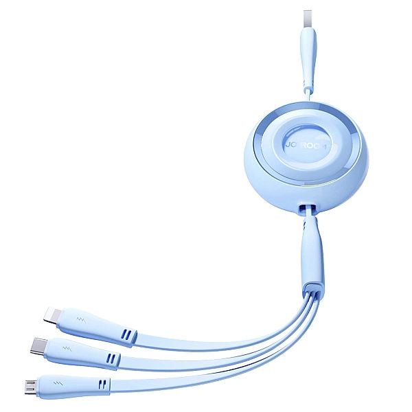 Kabel zwijany 3w1 Joyroom S-A40 Colorful Series USB-A do USB-C / Light