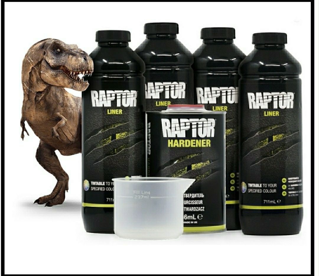 Раптор чорний колір. Raptor коліруємий. Фарба комплект та на розлив.