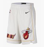 Оригінальні чоловічі шорти NIKE MIAMI HEAT SWINGMAN SHORTS WHITE DO966