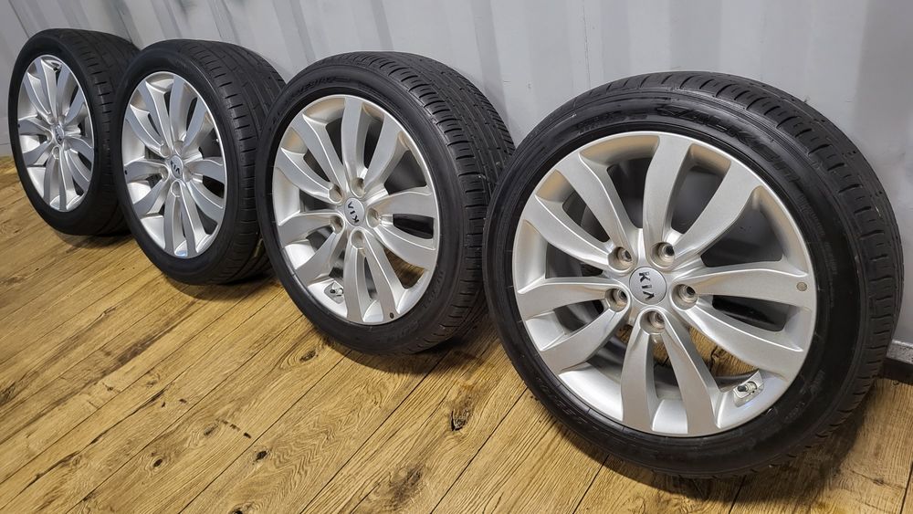 Felgi KIA 17" 5x114,3 z oponami 225/45 R17 Carens Ceed Soul TPMS