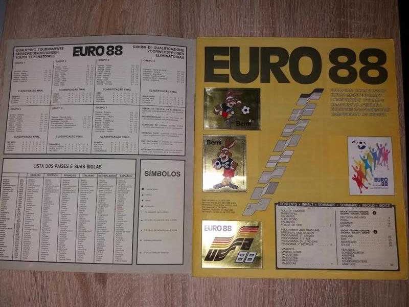 Caderneta Completa Futebol Europeu 1988 (Panini)