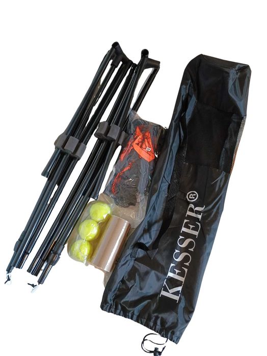 Siatka KESSER 300cm do badmintona i tenisa regulowana z zestawem