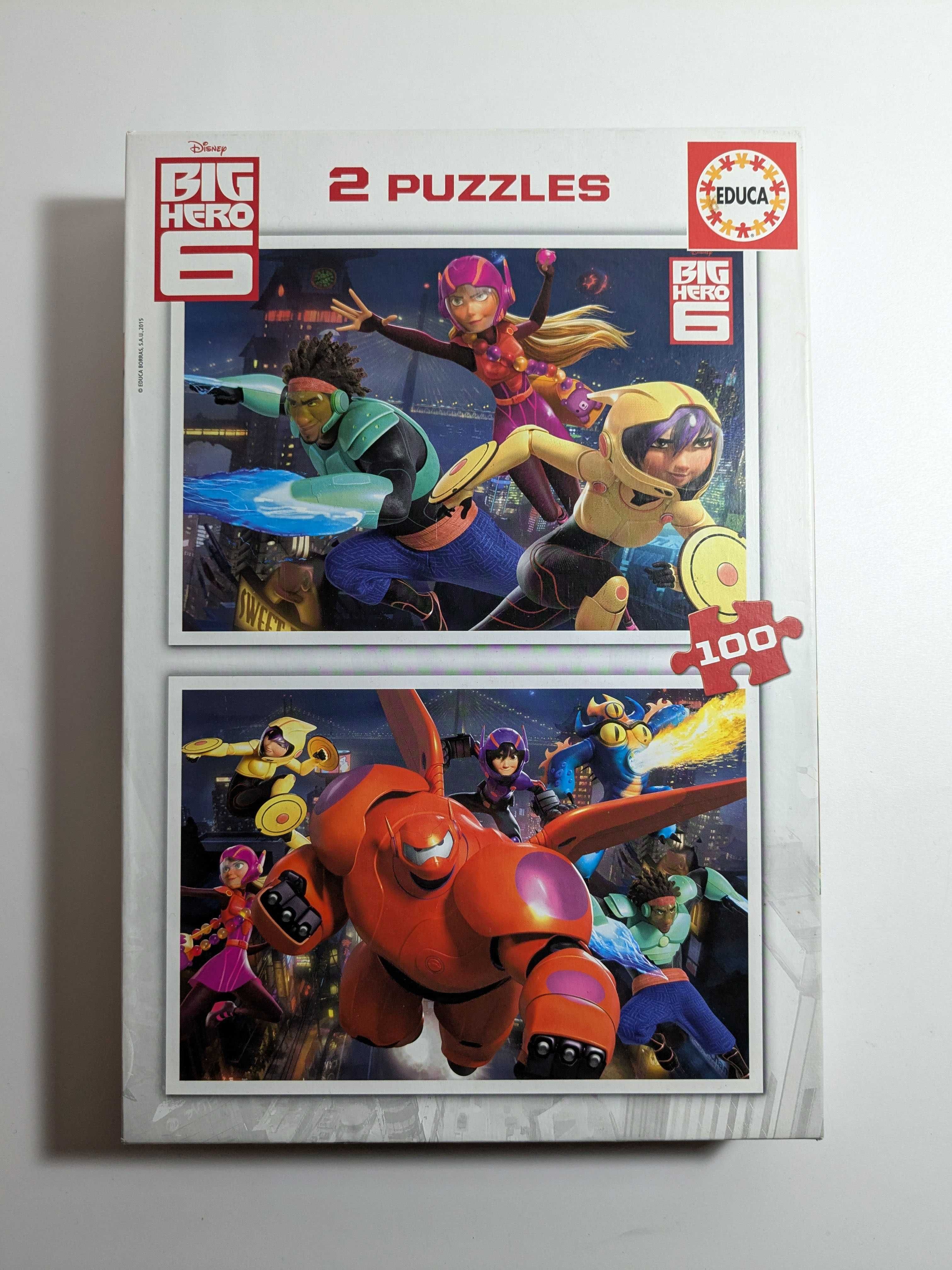 2 Puzzles Disney “Big Hero 6” (6-8 anos) NOVO